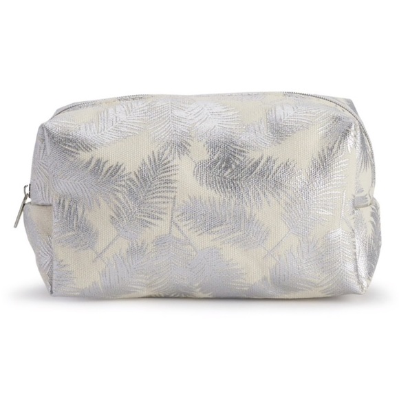 LC Lauren Conrad Palm Print Cosmetic Bag - Picture 1 of 3